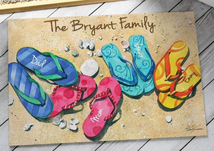 Personalization Options for Making a personalized doormat for Family